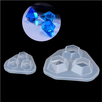 Силиконовый молд 3D «Алмазы» (2 штуки)