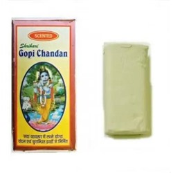 Scented Shrihari GOPI CHANDAN (ГОПИ ЧАНДАН глина для нанесения тилаки), 50-60 г.