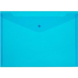 Папка-конверт на кнопке Attomex А4 120мкм синяя