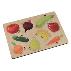 Пазл деревянный «Овощи-фрукты»