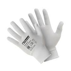 Перчатки Для точных работ из ПЭ с ПУ покрытием, белые Fiberon 9(L) уп12пар PSV036P
