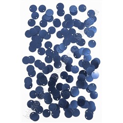 Пайетки круглые 12 мм (500 гр) SF-3067, темно-синий