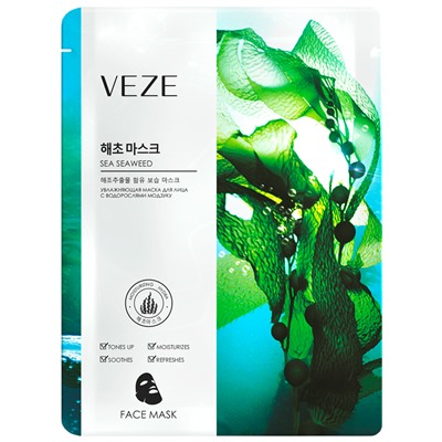 Тонизирующая маска для лица с экстрактом водорослей модзуку Veze, 25 г