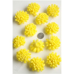 Головки цветов "Хризантема" 5 см (30 шт) SF-2295, желтый