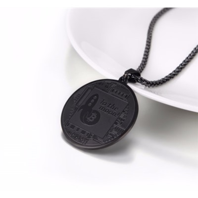 Кулон с цепочкой Bitcoin GP3315 Заказ от 2 шт.