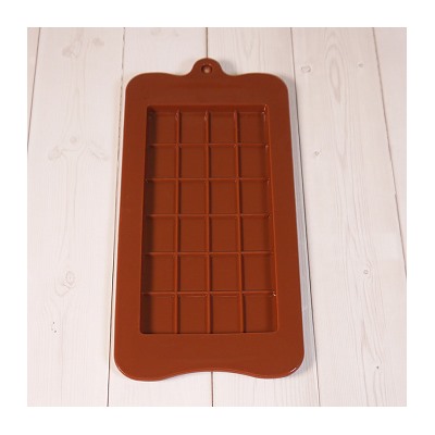 Форма силиконовая для шоколада "Шоколадная плитка" 20*10 см