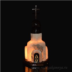 Солевая лампа "Церковь малая" 195*195*385мм 4-5кг, свечение белое