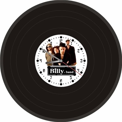 Часы-пластинка настенные "Billy's Band"