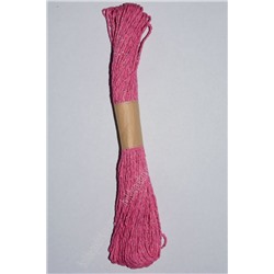 Веревка флористическая с блестящей нитью (розовый)