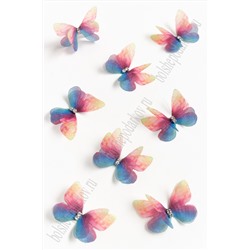 Бабочки шифоновые маленькие 3 см (10 шт) SF-4484, №23
