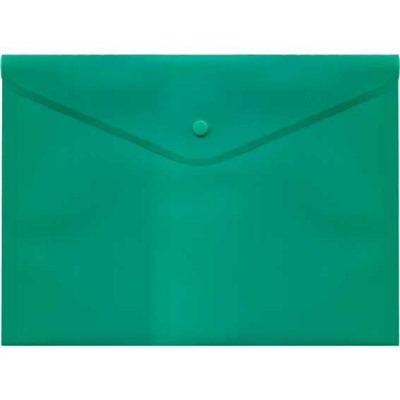 Папка-конверт на кнопке А4 Attomex 150мкм зеленая 3071064