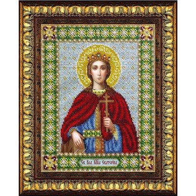 Набор для вышивания бисером Паутинка Б-1033 Св. Великомученица Екатерина, 20*24 см