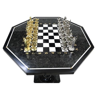 Шахматы подарочные "Шахматный стол "Метатели дисков", 600*600*740мм