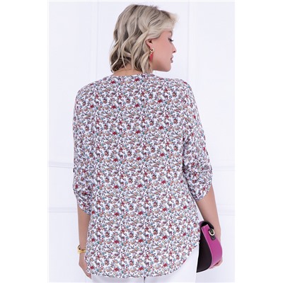 Элегантная блузка с цветочным принтом