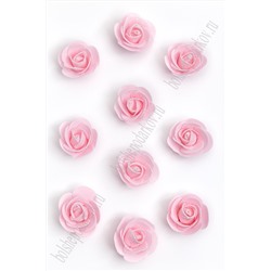 Головки цветов "Роза" с блестками 5,5 см (50 шт) SF-3002, светло-розовый